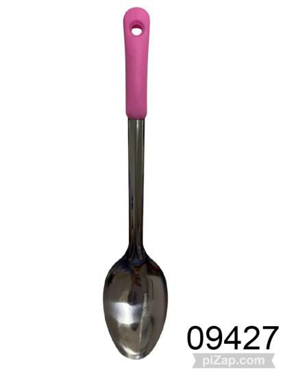 Imagen de CUCHARA ACERO MANGO COLOR ROSA 37CM 3.26
